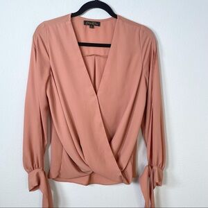 Petal Roz Wrap Style Blouse Sz Small